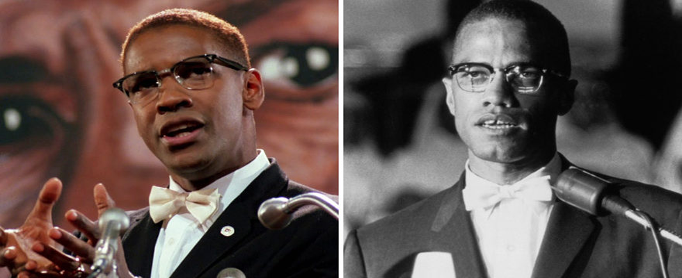 Denzel Washington e Malcolm X 